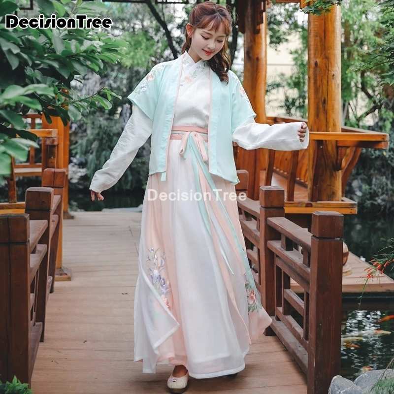 2021 женский костюм ханьфу в стиле древней китайской династии Тан восточные