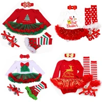 christmas newborn baby clothes xmas tree girl rompers party kids costume for girls bebes babi infant christening clothing new