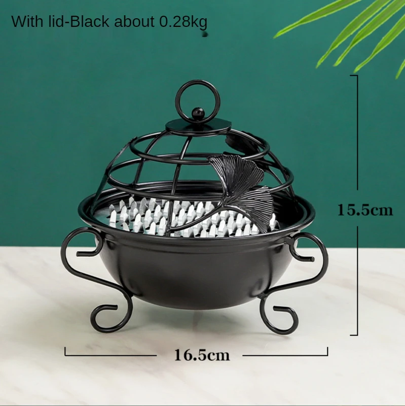 

Nordic Simple Style Golden Mosquito Repellent Incense Holder Home Summer Plate Bedroom Desktop Ornaments Crafts