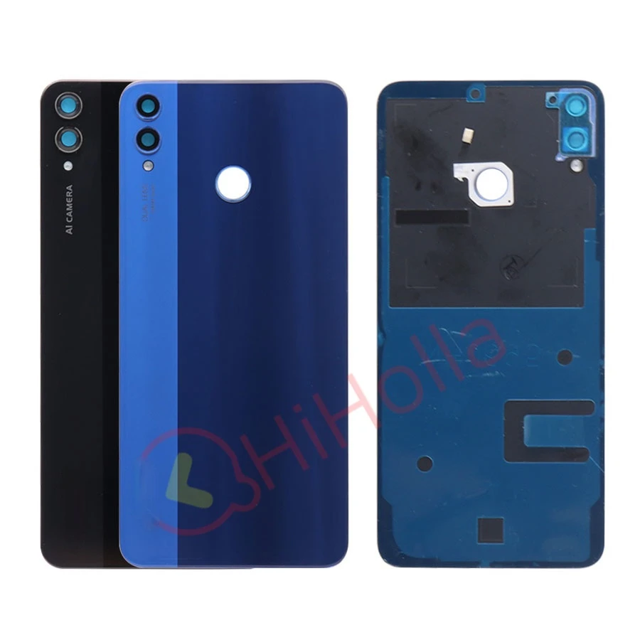 Крышка батарейного отсека для Huawei Honor 8X Задняя стеклянная панель задний корпус с