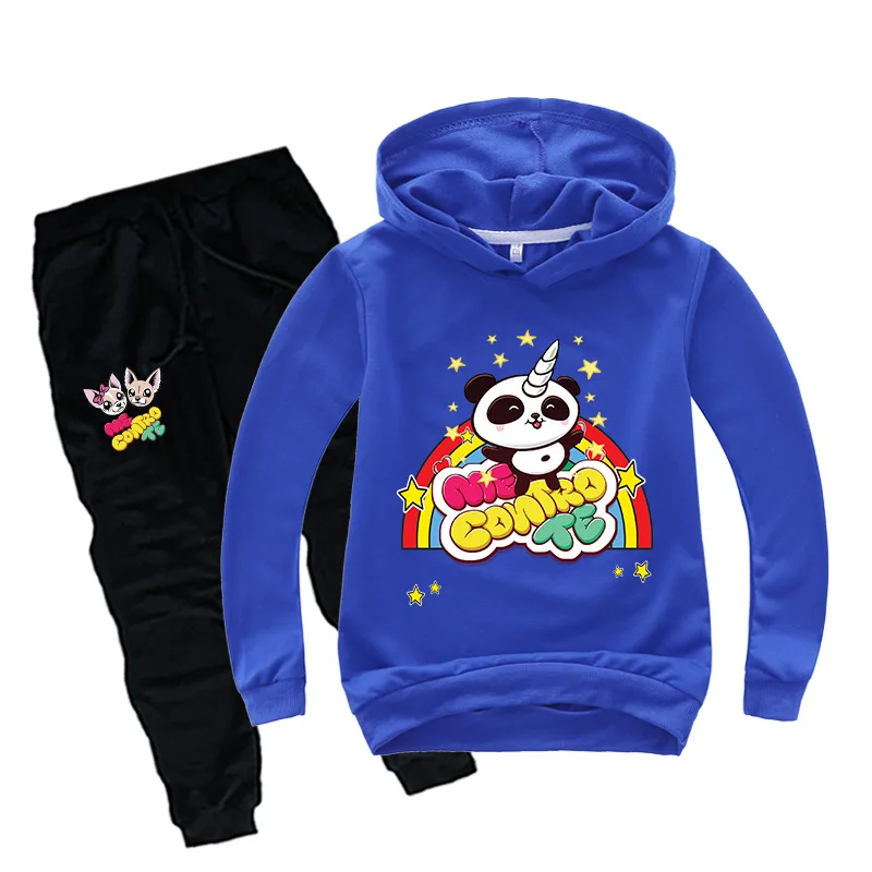 

Spring boy clothes girl clothes children's clothing cartoon hot stamping printing children's clothing set 0385