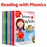 books 10 pcs set reading with phonics fairy tale english picture little red riding hood early education libros livros livre art