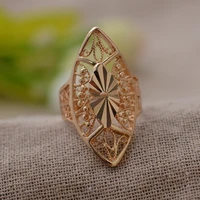 24k gold color ring for women party jewelry ethiopianafrican gold rings fashion jewelry girls gifts