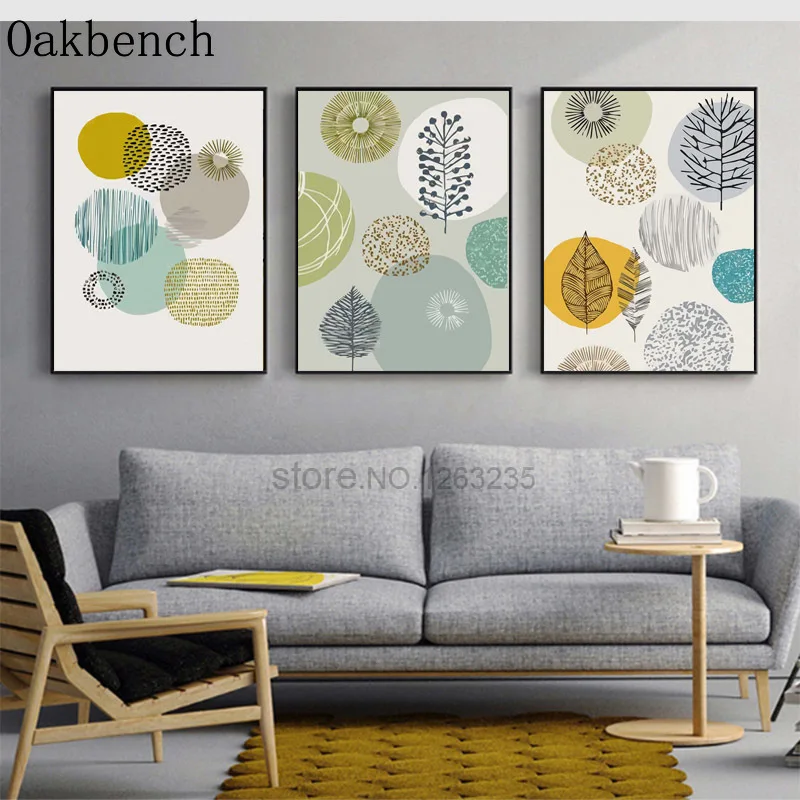 Абстрактный постер Настенная живопись на холсте геометрический принт постеры