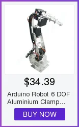 Arduino Robot 6 dof, Алюминиевый зажим коготь монтажный комплект Механическая Роботизированная рука и сервоприводы Металл сервопривод Рог-серебро скидка 20