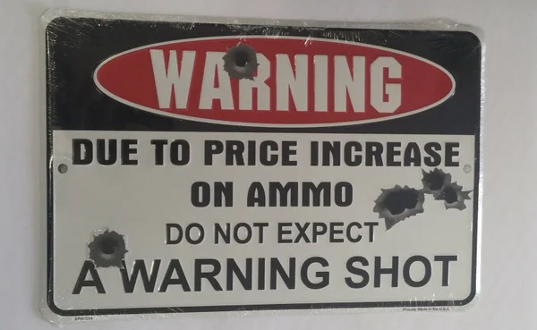 

WARNING Do Not Expect Warning Shot Metal Sign Pub Bar Poster