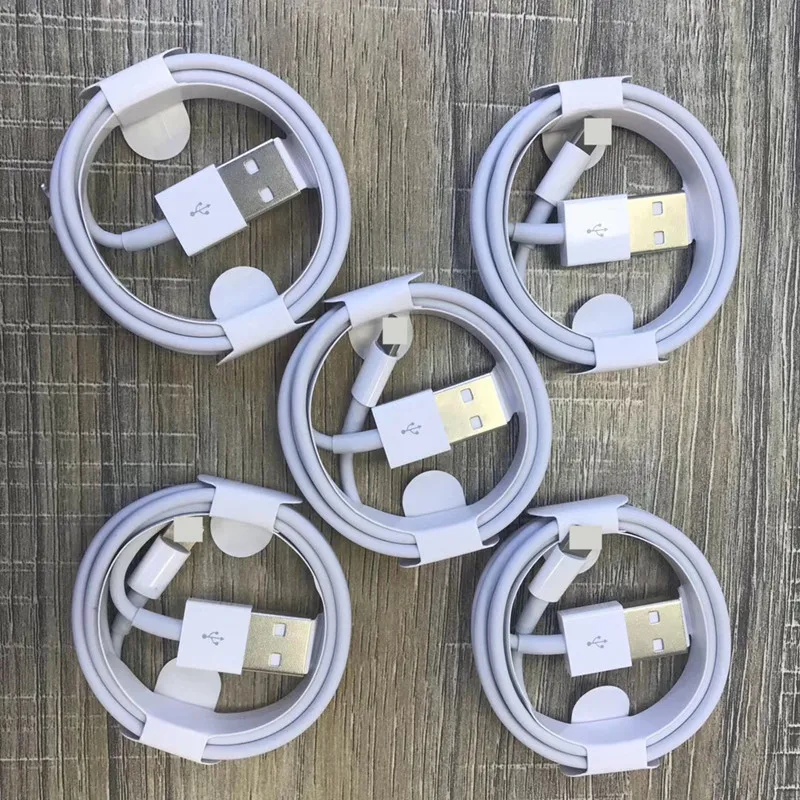 1 м 5 шт. оригинальный USB кабель для зарядки и передачи данных iPhone 12 Pro ipad 6S 6 7 8 плюс 11