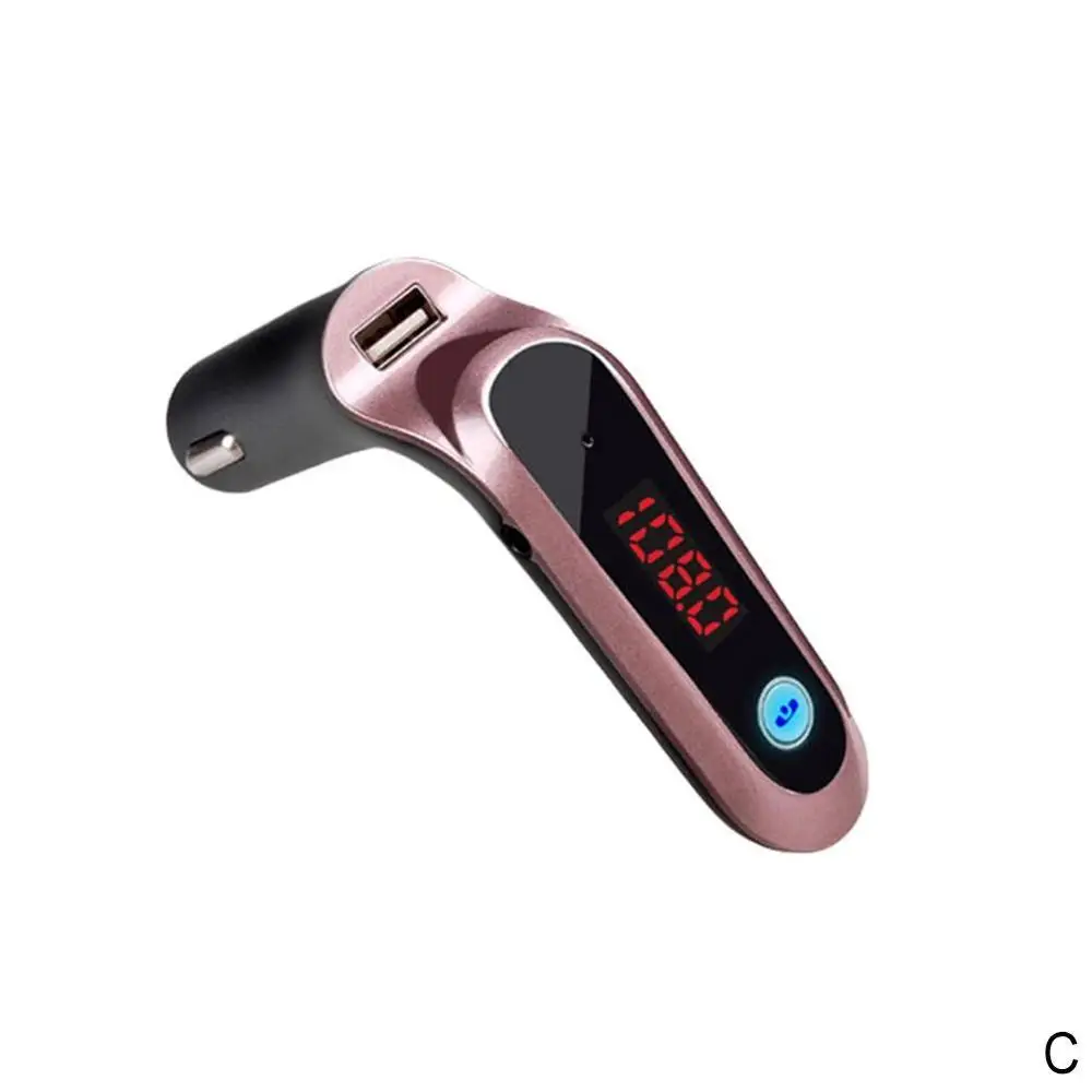 Серый USB TF карта Поддержка зарядного устройства комплект беспроводной связи bluetooth для автомобиля ЖК-дисплей Hands-Free fm-передатчик MP3 музыкальный плеер Мобильные Телефоны Планшеты Dsp - Название цвета: Серый