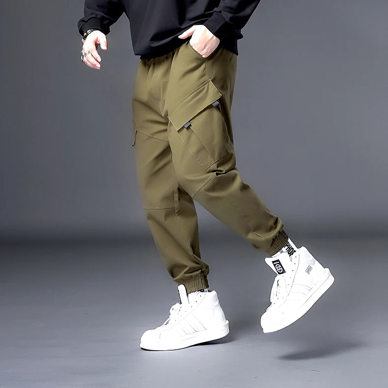 

Men Hip Hop Black Cargo Pants joggers Sweatpants Overalls Men Streetwear Harem Pants Women Fashions Trousers