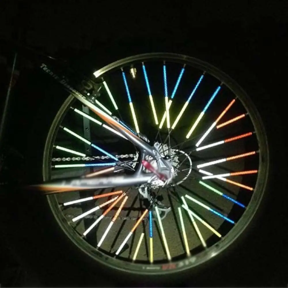 

Bike Bicycle Cycling Spoke Wheel Reflector Reflective Stocking Filler Bicycle Spoke Reflective Rod Decorative Rod