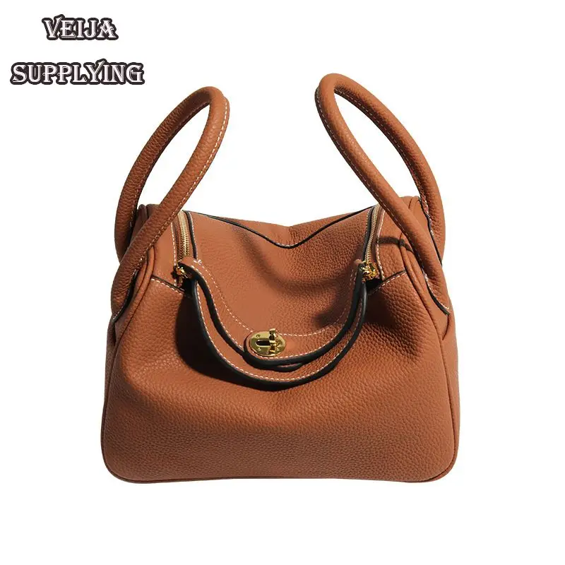 

Ladies Fashion Designer Brand HandBags Women Classic Genuine Leather Shopper Pattern Shopping Office Travel Zipper Small Bag