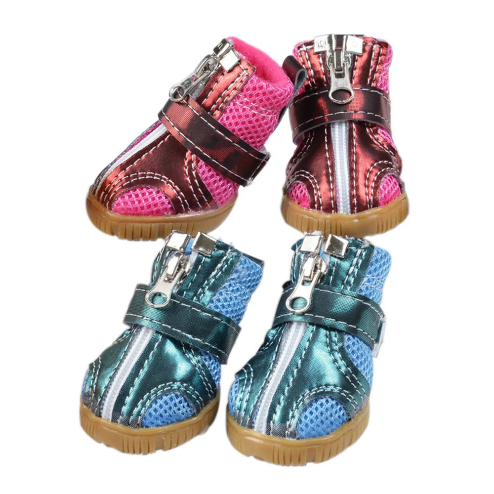 Для домашних любимцев собак Зимний теплый обувь для маленьких и крупных уличная