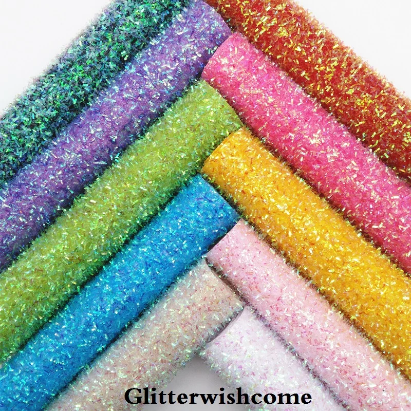 Синтетическая кожа Glitterwishcome 21 х29 см Размер A4 флуоресцентная массивная блестящая