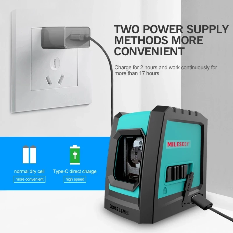 Уровень лазерный Mileseey L52R зеленый/красный лазер самонивелирующийся со штативом |