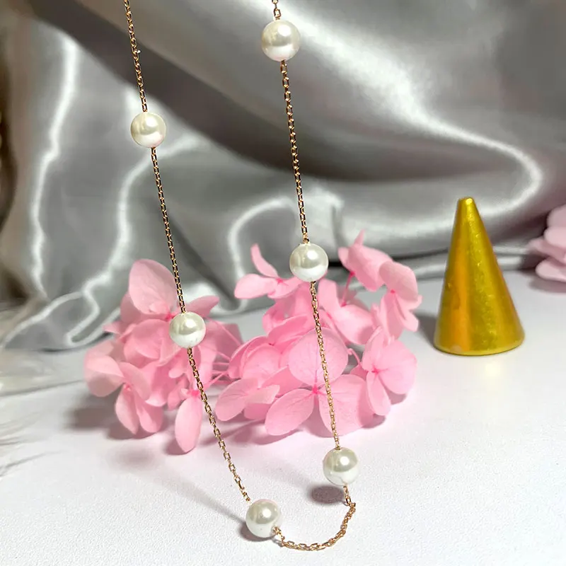 Женское свадебное ожерелье элегантное ювелирное изделие из стерлингового