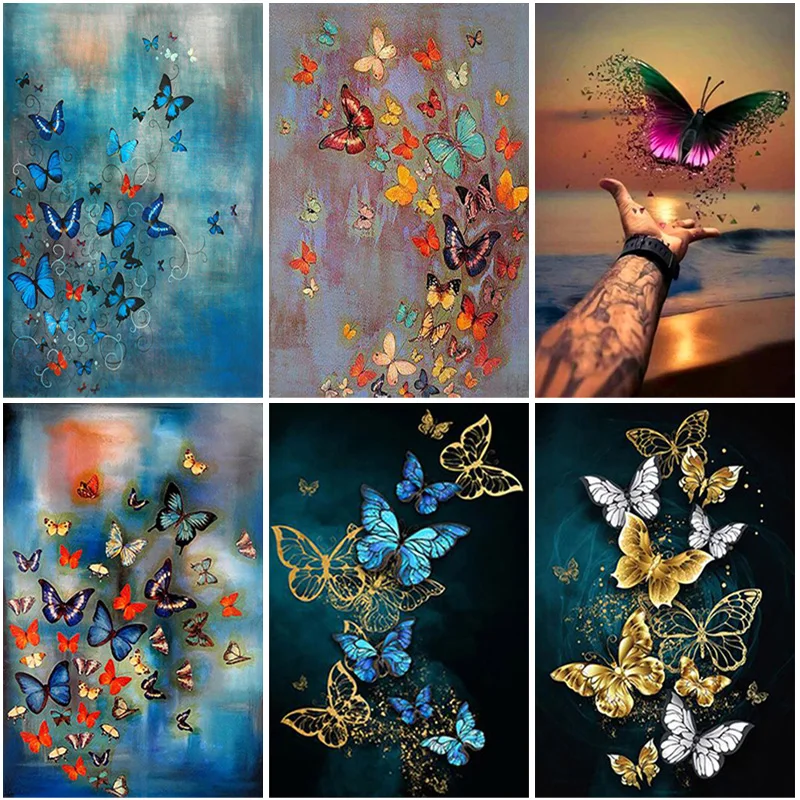 

5D Diamond Embroidery ButterflyDiamond Painting Diamond Inlaid DIY Cross Stitch Kits Home Decor
