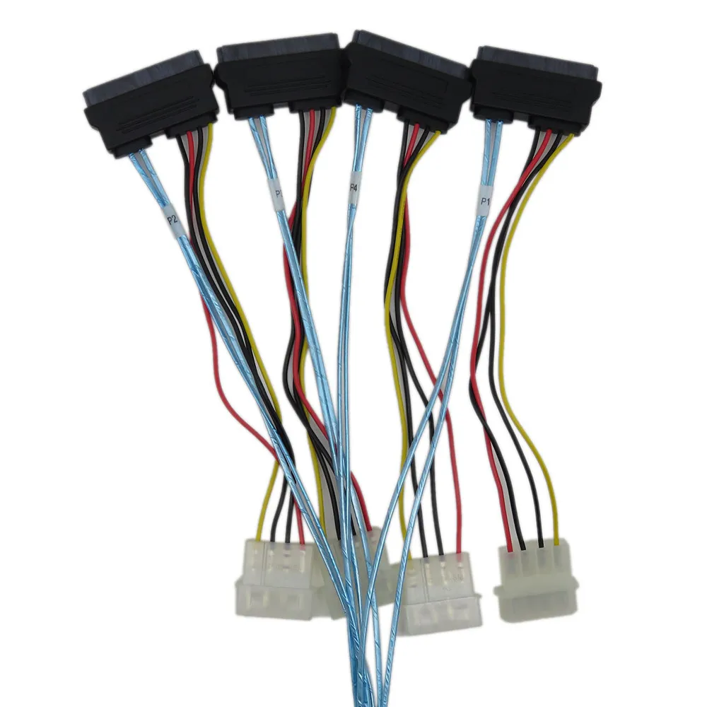 Кабель для передачи данных MINI SAS 26 к SAS29P SFF8482 сервера жесткого диска 2