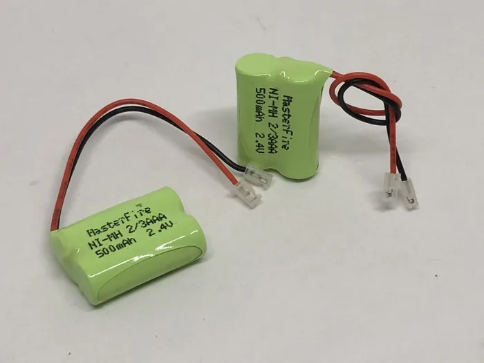 masterfire original ni mh 23aaa 2 4v 500mah ni mh 23 aaa rechargeable battery pack with plugs for rc toys cordless phone free global shipping