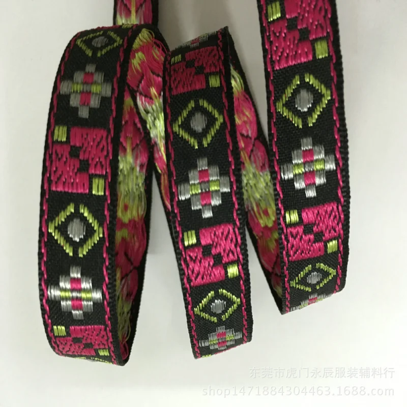 

5 ярдов 13 мм цветные жаккардовые ленты в этническом стиле для рукоделия, украшения для волос, банты, пенки, одежда, сумка, отделка, аксессуары