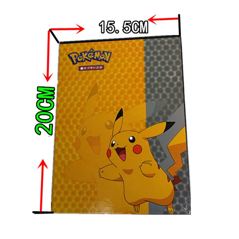 Твердый переплет коллекция Pokemon Cards альбом книга Пикачу Топ загруженный список