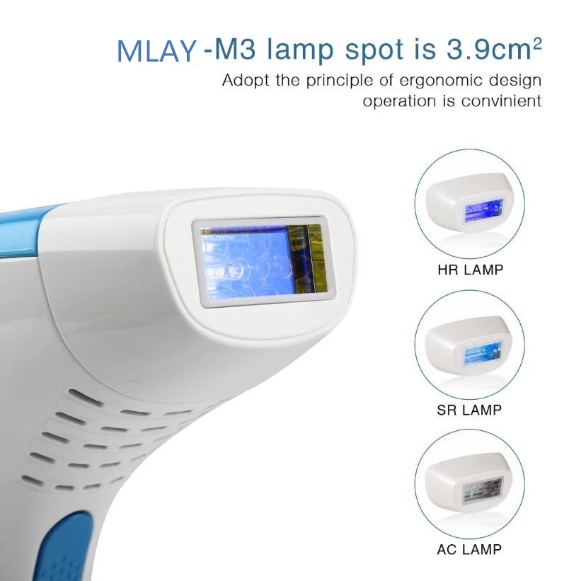 MLAY 500000 снимков Заводская! MLAY IPL домашний лазерный пигментный аппарат с 3 лампами/оригинальная IPL лазерная эпиляция