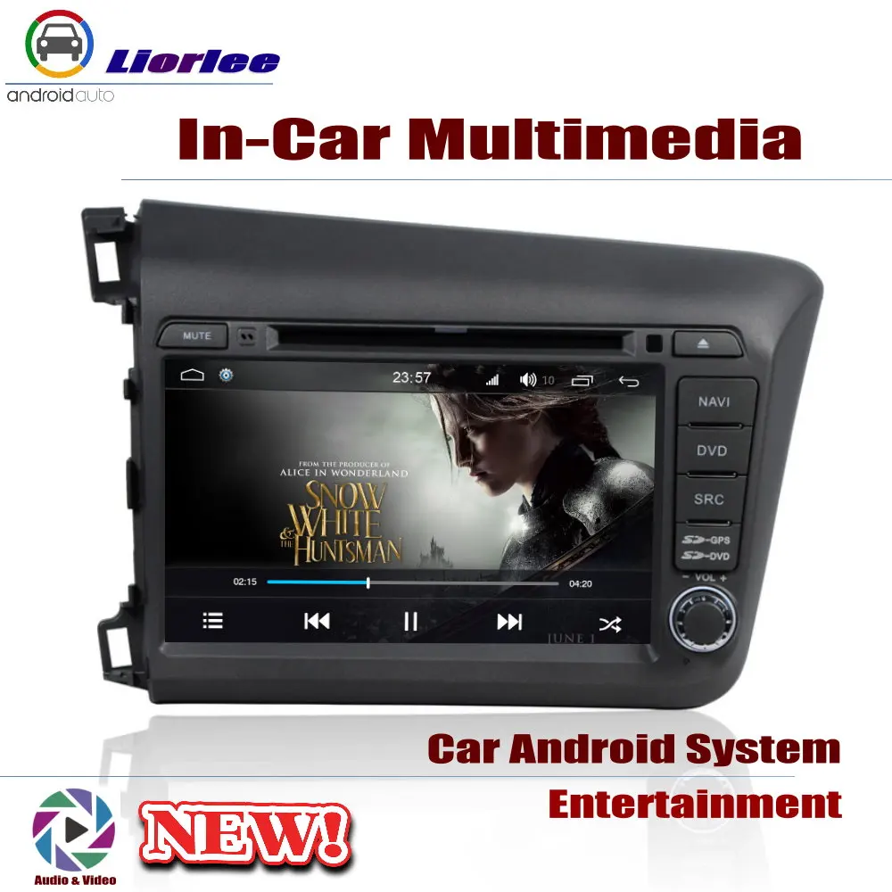 Для Honda Civic 2012 2015 автомобильный Android плеер Радио DVD GPS навигация система аудио видео в Dash мультимедийный