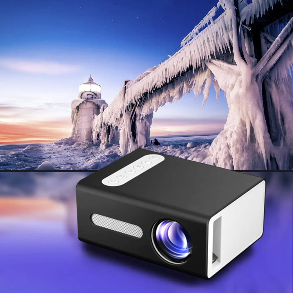 

T300 Portable Projector High Definition Efficient LED Projector Multi Interface Home Theater Video Projector