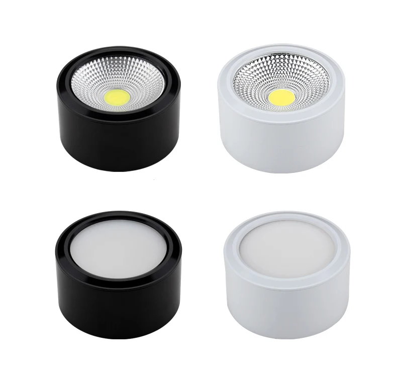 Поверхностного монтажа светодиодные светильники 5 Вт 7 9 12 15 потолочные точечные