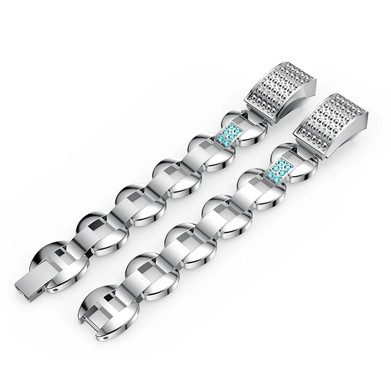 

Luxury Rhinestone watch straps For Fitbit Alta smart watch stainless steel watchband For Fitbit Alta HR wristband new bracelet