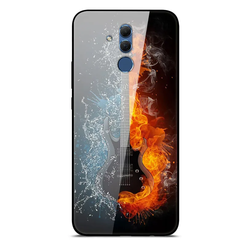 Mate 20 Lite чехол для huawei mate 20 Lite чехол s 6,3 силиконовый бампер из закаленного стекла+ Жесткая задняя крышка из поликарбоната чехол для телефона s Coque - Цвет: 29