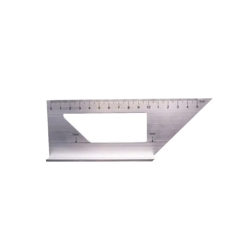 

Aluminum Alloy Wooden Square Multifunction Ruler 45 90 Degree Gauge Woodworking