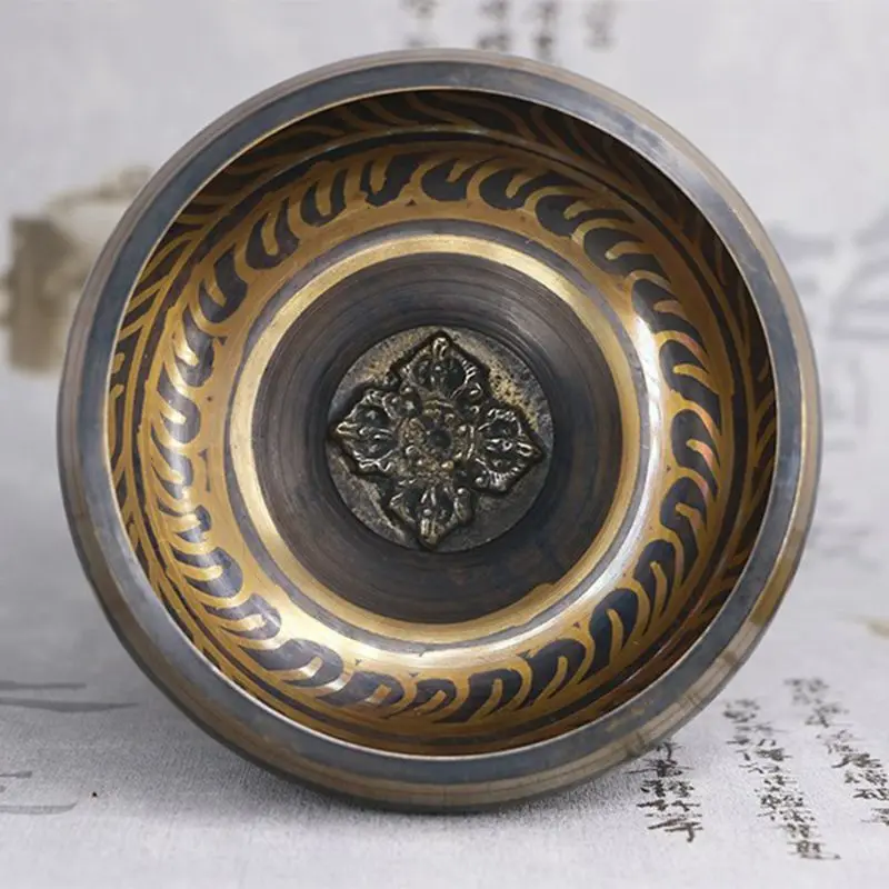 Тибетская чаша Поющая непальская буддийская чашка для йоги чакра