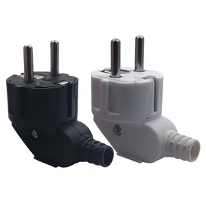 Штепсельная Вилка европейского стандарта, под углом 16 А, в немецком и французском стиле, съемный штекер для русского языка