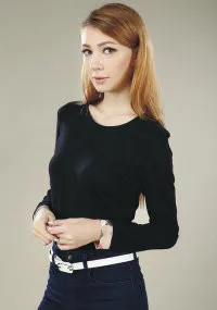 2019 тонкая Высококачественная простая футболка женская хлопковая эластичная