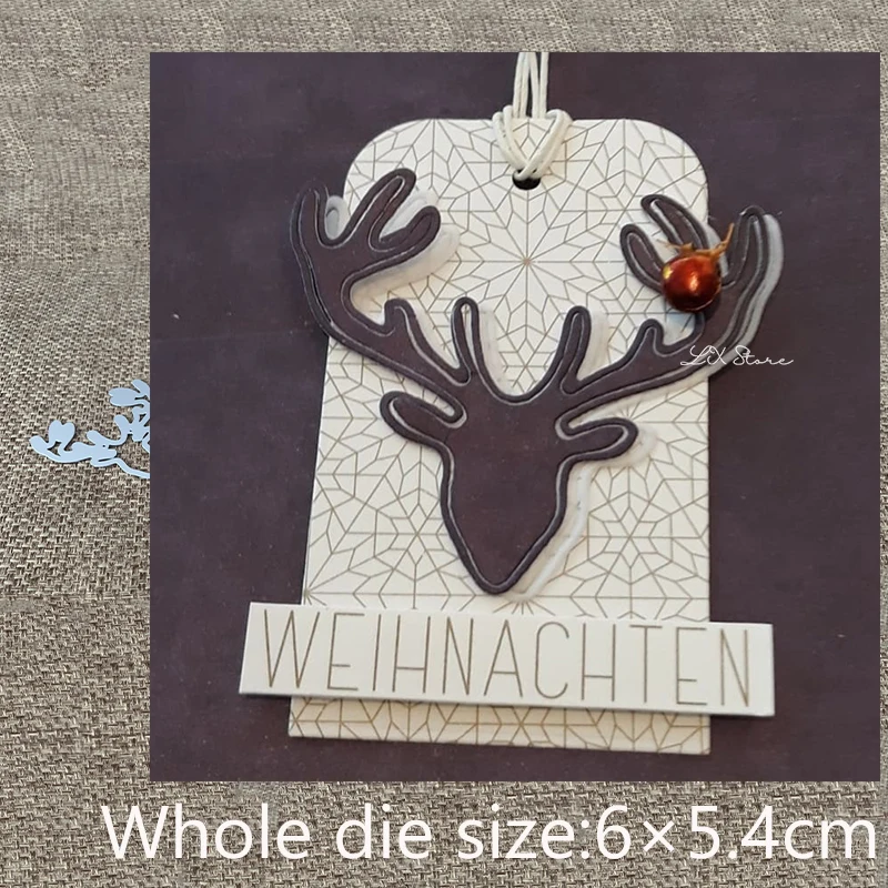 

XLDesign Craft Metal Cutting Die Stencil deer head decoration Scrapbook Paper Card Craft Album DIY Embossing Die Cuts