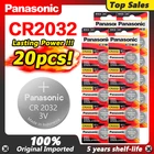 20 шт. оригинальный бренд для PANASONIC cr2032 DL2032 ECR2032 5004LC KCR2032 BR2032 3 в кнопочные элементы монетные литиевые батареи для часов