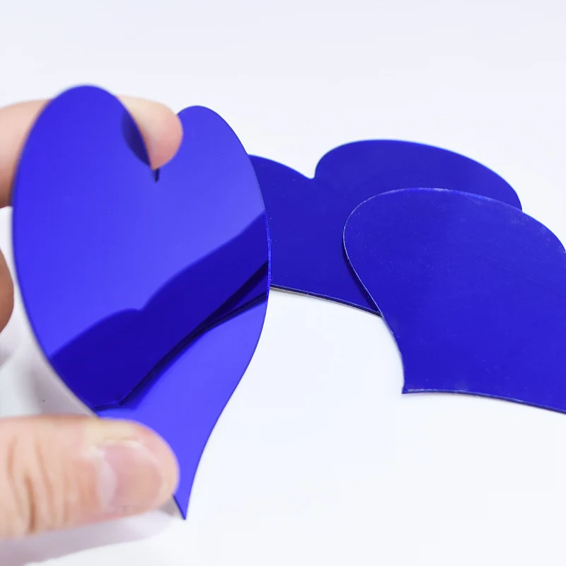 10 шт. зеркальные настенные 3d наклейки в форме сердца акриловые художественные