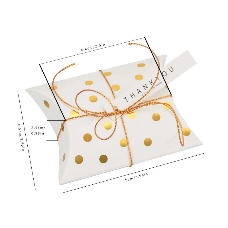 10 шт. бумажная коробка для конфет с бирками Thank You | Дом и сад