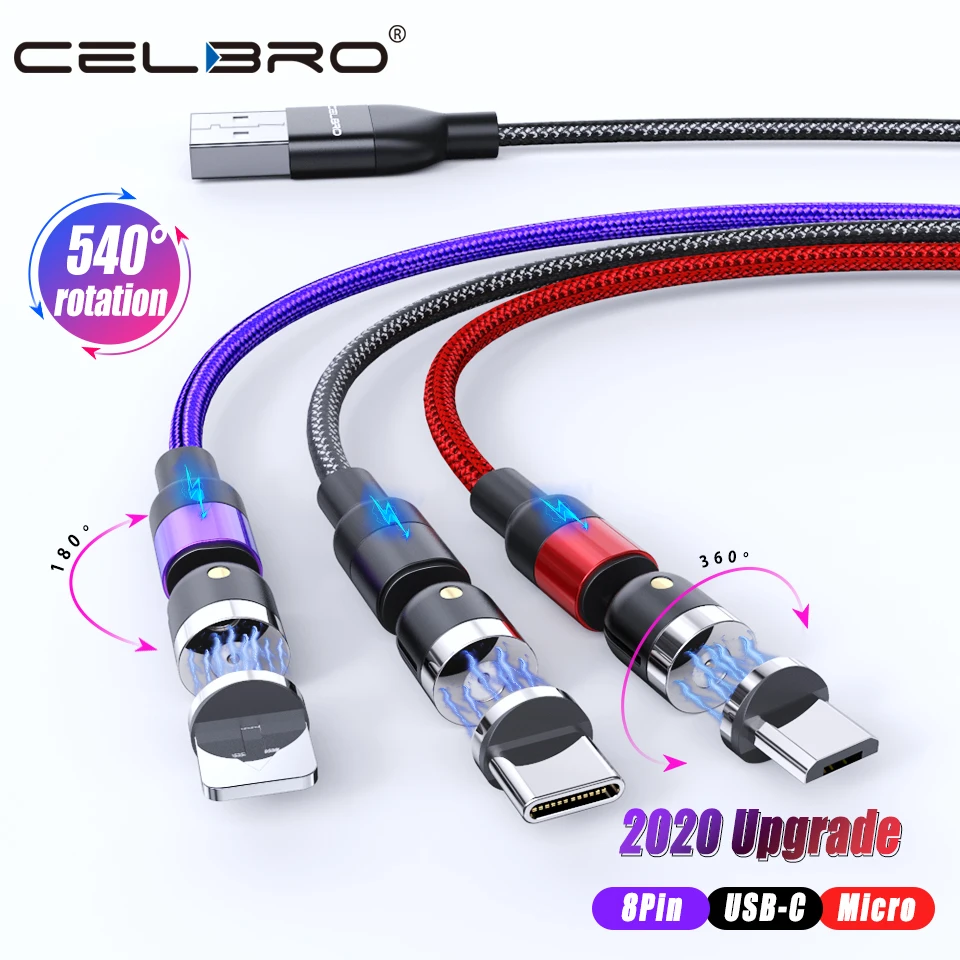 Магнитный USB кабель 3 в 1 для iPhone iPad Samsung Huawei зарядный планшета магнитный Micro Тип C