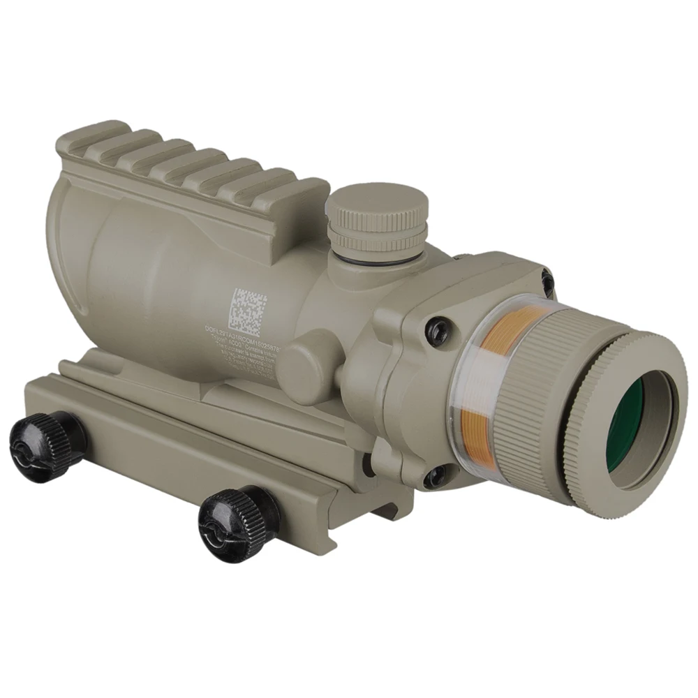 Trijicon Hunting ACOG 4X32 Riflescope Rail Optics Red Green Dot Cross IlluminatedGlass Etched Reticle Tactical Optical Sight | Спорт и