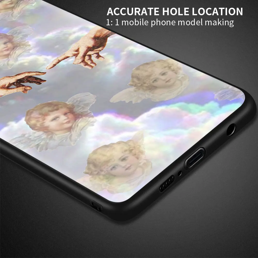 

Soft Case Cover for Redmi Note 9 9S 8 8T 7 8A 7A Note 10 Pro MAX Case 9A 9C K40 Pro Phone Shell Vintage Painting Angel Paradise