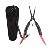 stainless steel fishing pliers split ring cutter line scissors hook remover multifunctional plier fish lip grips with rope bag