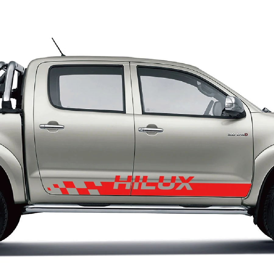 Автомобильные наклейки hilux полосатые боковые двери графические виниловые