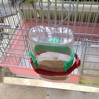 2 piece bird water feeder automatic waterer food dispenser for parrot parakeet cockatiel lovebird cage accessories