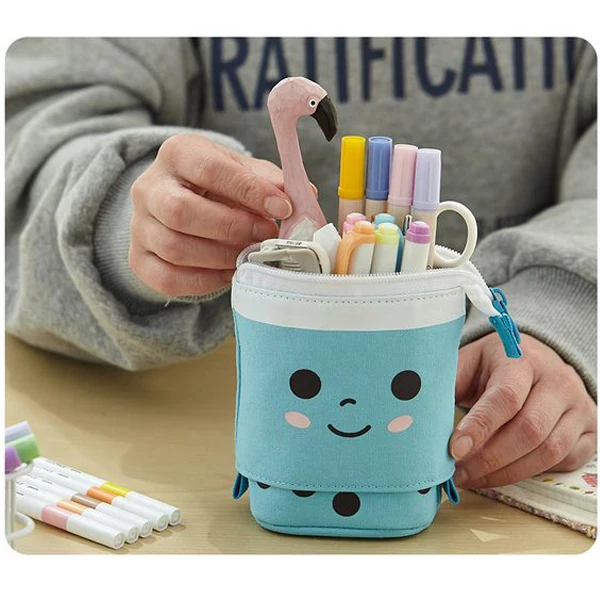 

Cute Pencil Case Durable Office Stationery Organizer Pouch Cosmetic Bag for Girls and Boys NK-Shopping