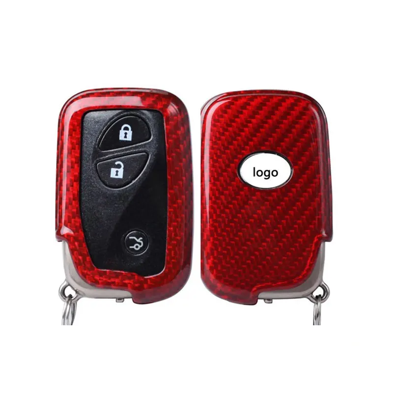 Чехол для автомобильного ключа из настоящего углеродного волокна Lexus CT200H GX400 GX460