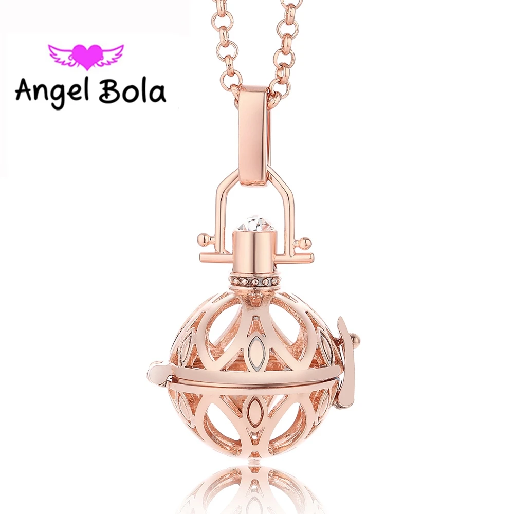 Ажурная клетка с ангельским шаром на удачу Мексиканский кулон подарок для женщин