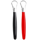 Новый скребок для языка, многоразовая портативная щетка из нержавеющей стали для чистки языка для полости рта, очистители для языка, уход за полостью рта для взрослых