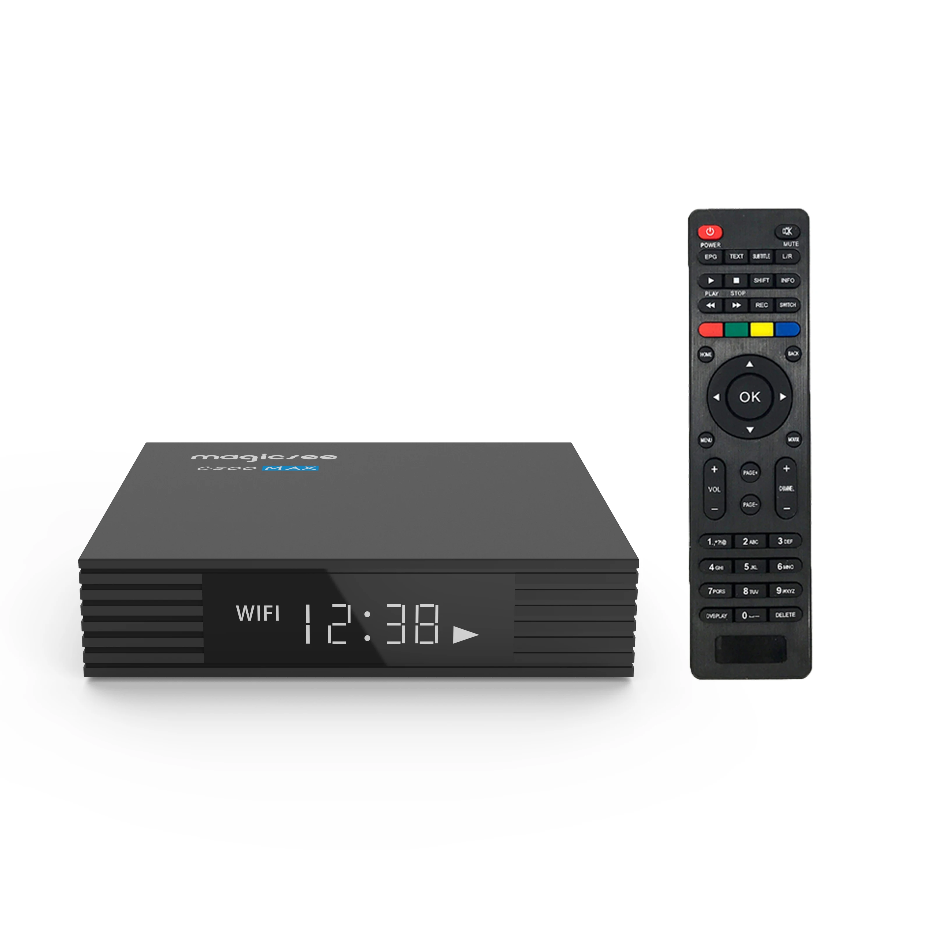 1 шт. DHL Magicsee C500 max 4K Android dvb s2 комбинированный гибридный STB Amlogic S905x3 android 9 0 OS