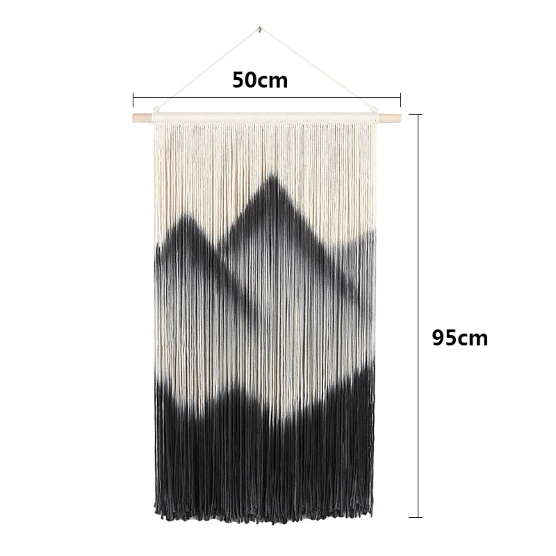 Настенный Гобелен макраме в скандинавском стиле крашеный вручную гобелен B & для